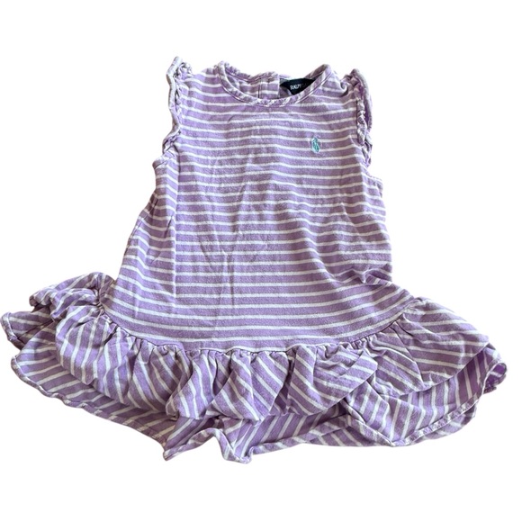 Ralph Lauren Other - Ralph Lauren Striped Sleeveless Ruffle Dress Size 18 Months